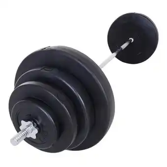 Brico Bravo Set bilanciere 170cm in ferro zigrinato con con 8 dischi peso regolabile 70kg offerta