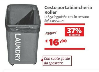 Bricocenter Cesto Portabiancheria Roller offerta