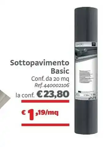 Sottopavimento Basic