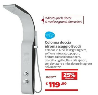 Bricocenter Sensea Colonna Doccia Idromassaggio Evodi offerta