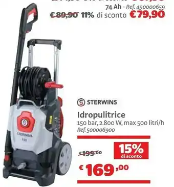 Bricocenter Sterwins Idropulitrice offerta