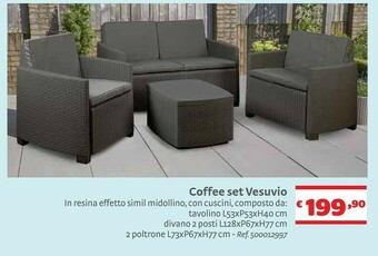 Bricocenter Coffee Set Vesuvio offerta