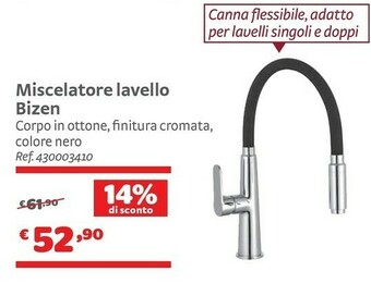 Bricocenter Miscelatore Lavello Bizen offerta