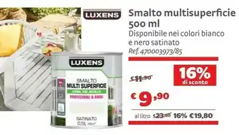 Bricocenter Luxens Smalto Multisuperficie 500ml offerta