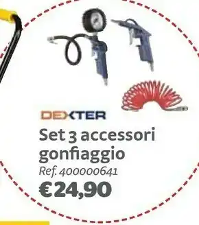 Bricocenter Dexter Set 3 Accessori Gonfiaggio offerta