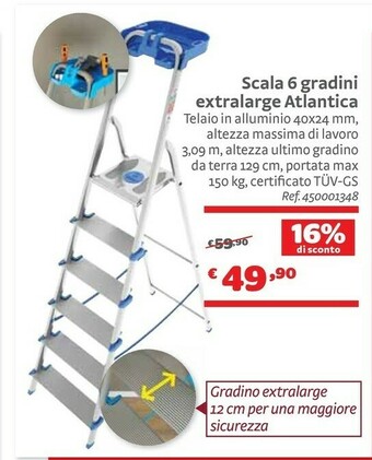 Scala 6 Gradini Extralarge Atlantica