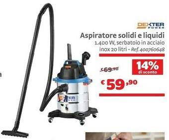 Bricocenter Dexter Aspiratore Solidi E Liquidi offerta