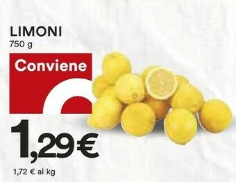 Coop Limoni 750 G offerta