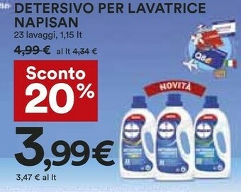 Coop Napisan Detersivo Per Lavatrice offerta