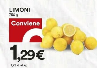 Coop Limoni 750 G offerta
