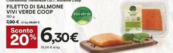 Coop Coop Filetto Di Salmone Vivi Verde offerta