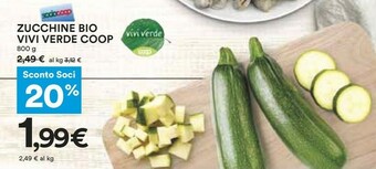 Coop Coop Zucchine Bio Vivi Verde offerta
