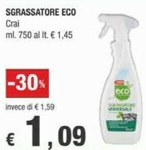 Crai Sgrassatore offerta