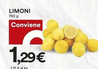 Coop Limoni 750 G offerta