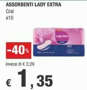 Crai Assorbenti offerta