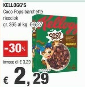 Crai Coco Cereali Kelloggs offerta