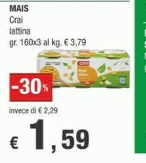 Crai Mais offerta