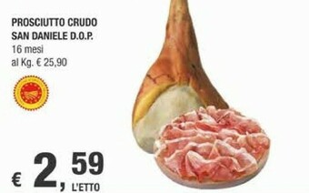 Crai San daniele Prosciutto San Daniele offerta