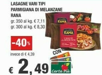 Crai Rana Cibi pronti offerta