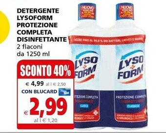 Il Gigante Lysoform Detergente Protezione Completa Disinfettante offerta
