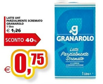 Il Gigante Granarolo - Latte UHT Parzialmente Scremato A Lunga Conservazione 1000 G(ml) offerta
