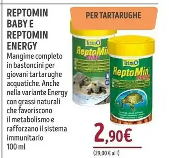 Il Gigante Reptomin Baby E Reptomin Energy Mangime Completo In Bastoncini Per Giovani Tartarughe Acquatiche offerta