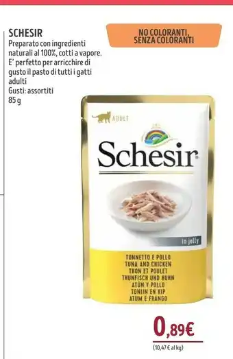 Il Gigante Schesir Preparato Con Ingredienti Naturali Al 100%, Cotti A Vapore offerta