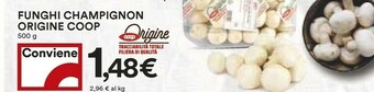 Coop Coop Funghi Champignon Origine 500 G offerta