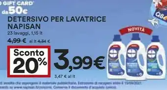 Coop Napisan Detersivo Per Lavatrice offerta