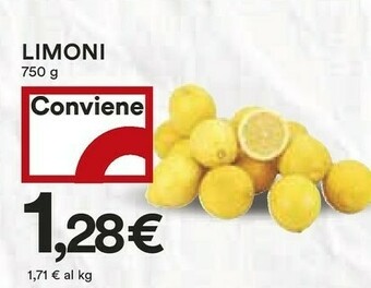 Coop Limoni 750 G offerta
