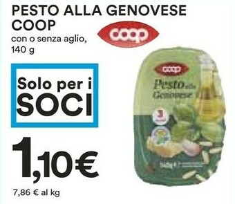 Coop Coop - Pesto Alla Genovese 140 G(ml) offerta