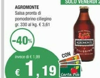 Crai Agromonte Passata di pomodoro offerta
