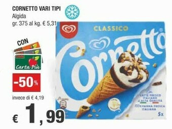 Crai Algida Cornetto offerta