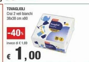Crai Tovaglioli offerta