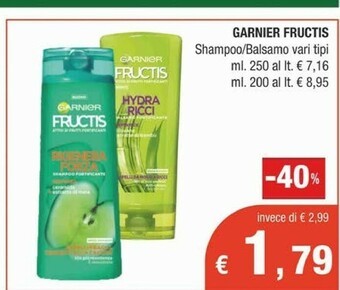 Crai Garnier Shampoo offerta