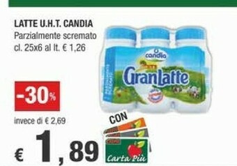 Crai Candia Latte parzialmente scremato offerta