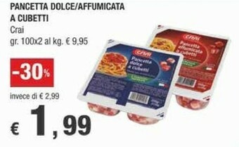 Crai Pancetta offerta
