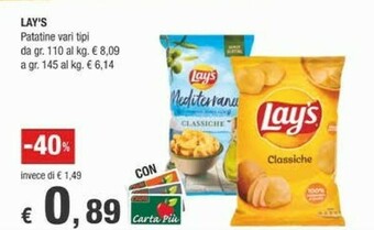 Crai Lays Snack offerta