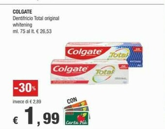 Crai Colgate Dentifricio offerta