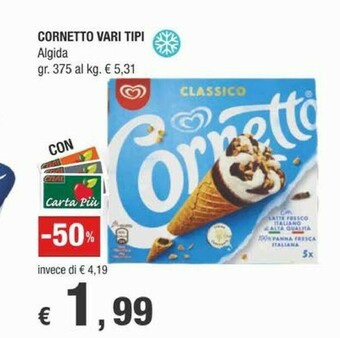 Crai Algida Cornetto offerta