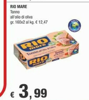 Crai Rio Mare Tonno Rio mare offerta