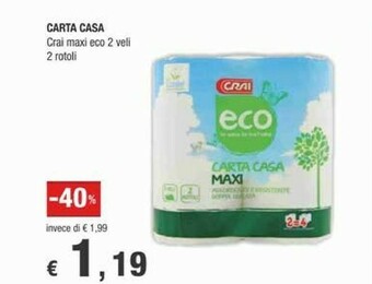 Crai Rotoli di carta offerta