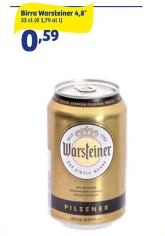 Warsteiner Birra 4.8° 33 cl