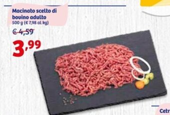 In'S Mercato Macinato Scelto di Bovino Adulto 500 g offerta