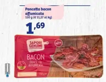 In'S Mercato Sapori Genuini Pancetta Bacon Affumicata 150 g offerta