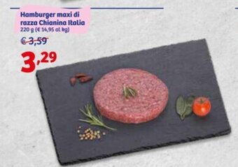 In'S Mercato Hamburger Maxi di Razza Chianina Italia 220 g offerta