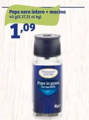 In'S Mercato Pepe Nero Intero + Macina 40 g offerta