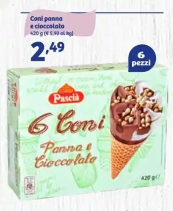 In'S Mercato Pascià Coni Panna E Cioccolato 420 g offerta
