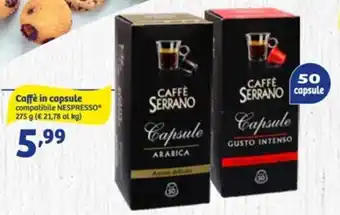 In'S Mercato Caffè Serrano in Capsule Compatibile Nespresso® 275 g offerta