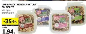 Coop Colfiorito Linea Snack Mordi La Natura offerta